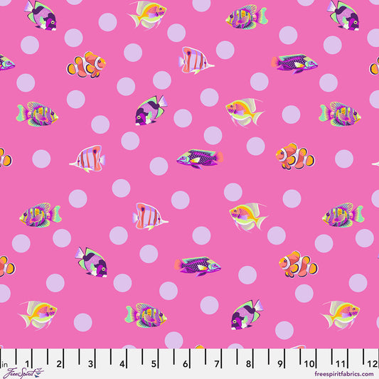 Floral Reef - Tula Pink - School Crossing - Delphine - PWTP268.Delphine
