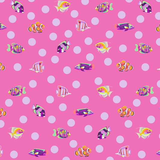 Floral Reef - Tula Pink - School Crossing - Delphine - PWTP268.Delphine