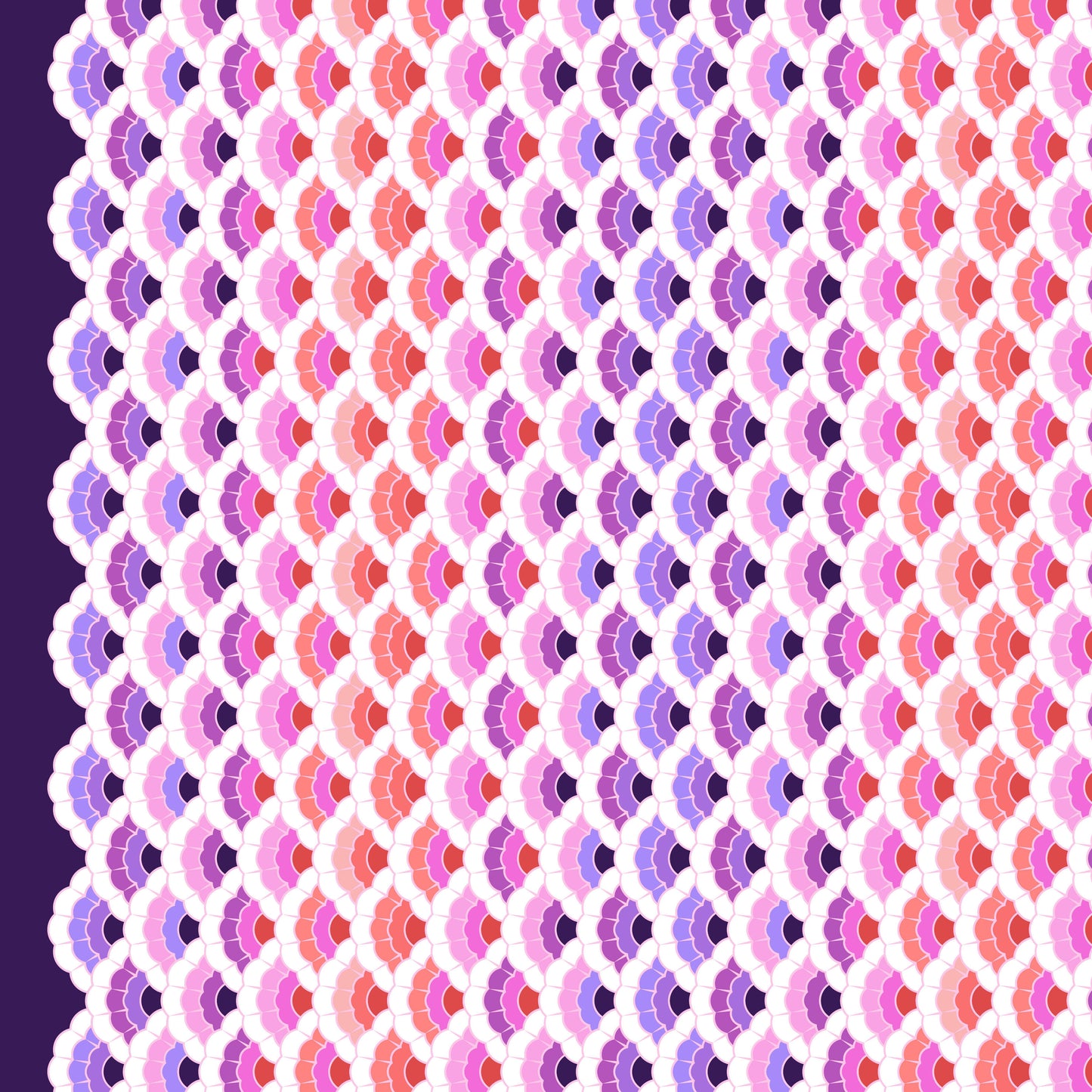 Floral Reef - Tula Pink - Aquatic Lace - Ultraviolet - PWTP269.Ultraviolet