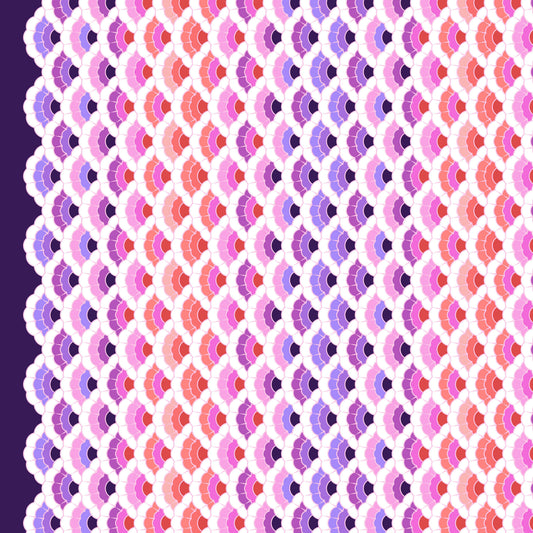 Floral Reef - Tula Pink - Aquatic Lace - Ultraviolet - PWTP269.Ultraviolet
