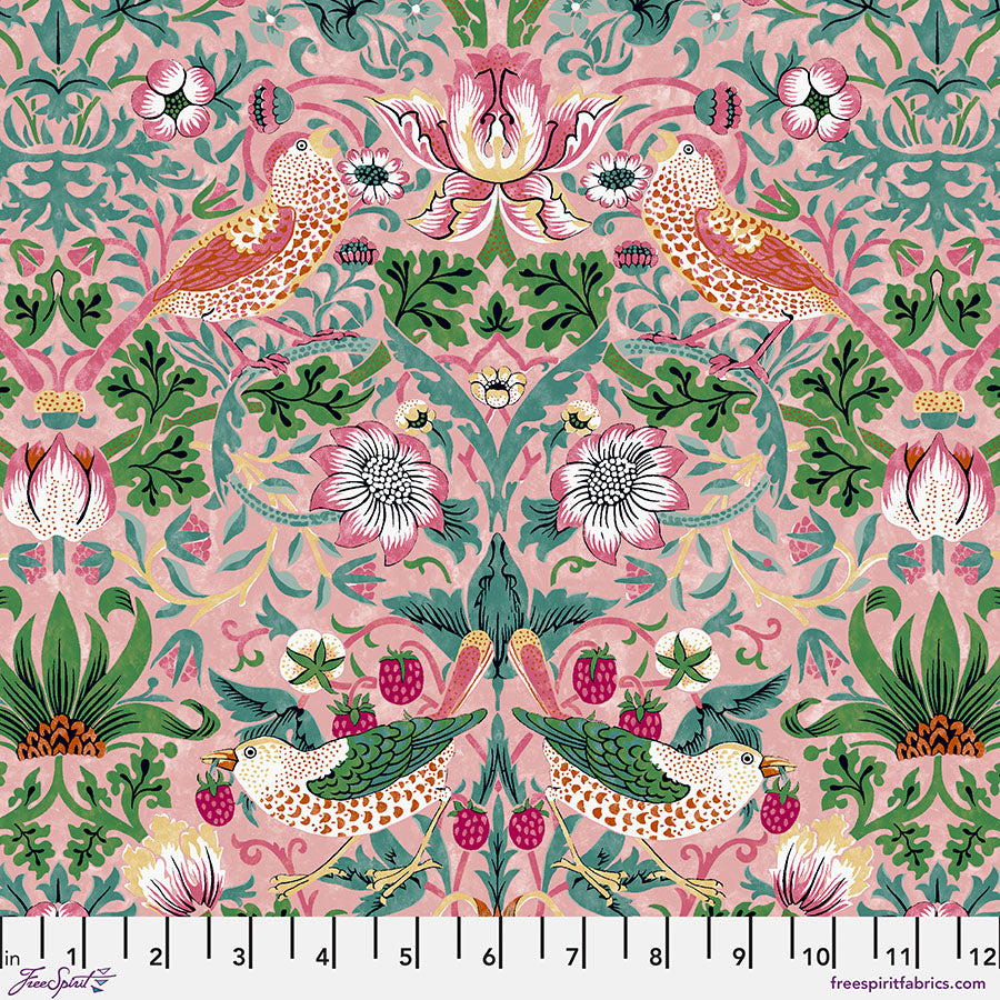 Bedford Park by Morris & Co - Strawberry Thief - Blush - PWWM001.BLUSH