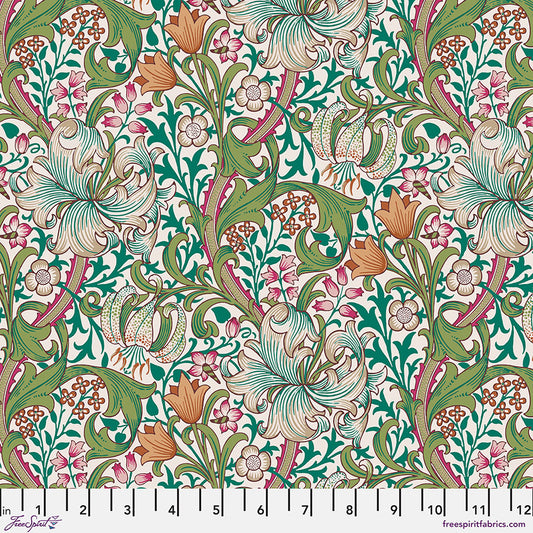 Bedford Park by Morris & Co - Golden Lily - Fuchsia - PWWM028.FUCHSIA
