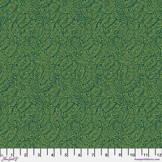 Bedford Park by Morris & Co - Yew & Aril - Teal - PWWM135.TEAL
