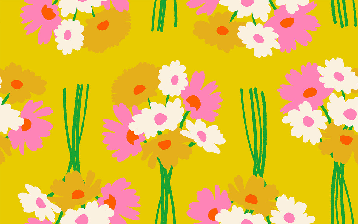 Sparkle Mart Flower Dept Verdant fabric by Melody Miller for Ruby Star Society