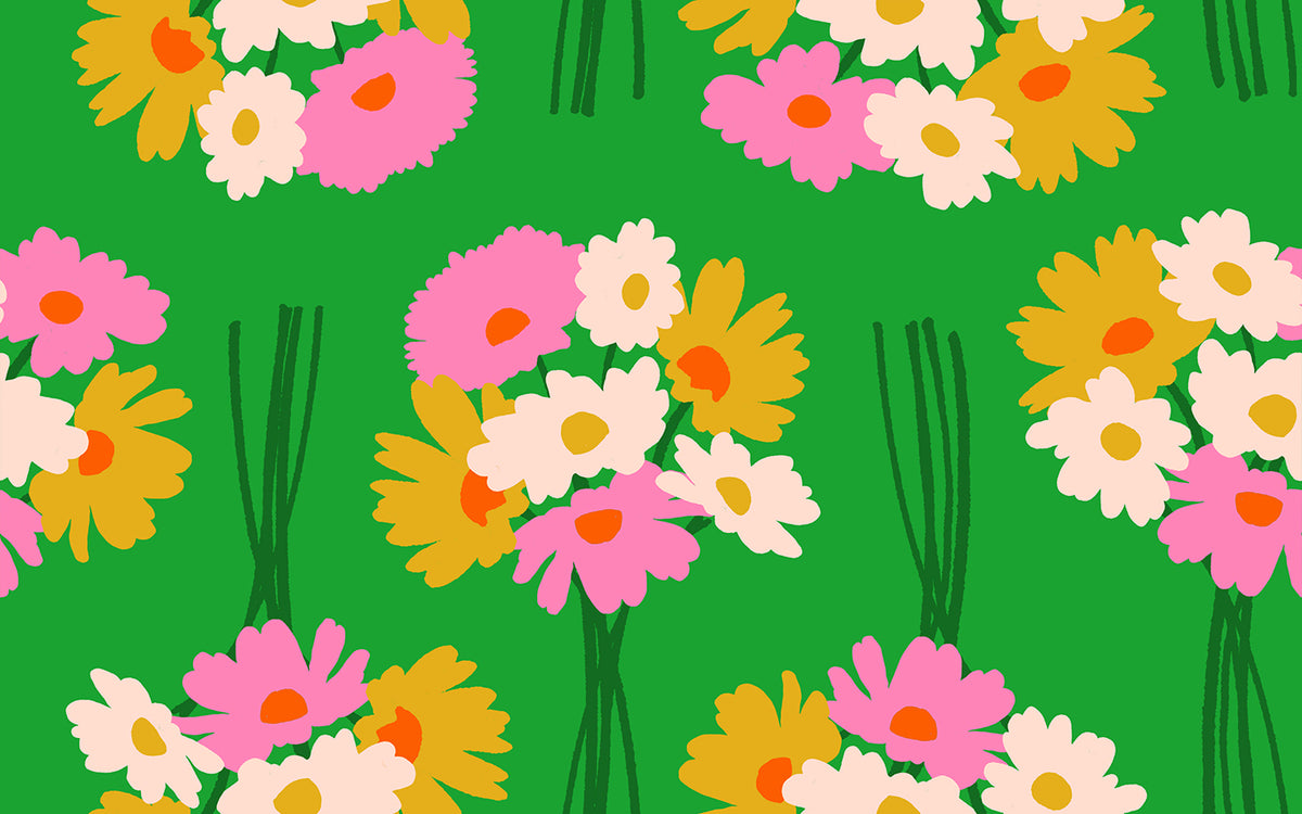 Sparkle Mart Flower Dept Golden Hour fabric by Melody Miller for Ruby Star Society