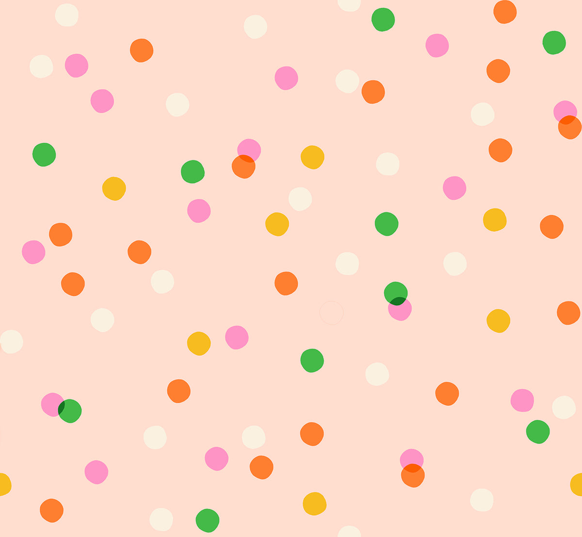 Sparkle Mart Spritz Peach Blossom fabric by Melody Miller for Ruby Star Society