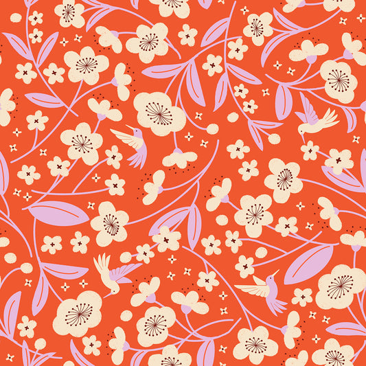 Persimmon by Rashida Coleman Hale for Ruby Star Society - Blossoms - Warm Red - RS1121-12