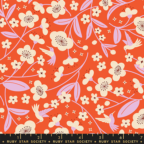 Persimmon by Rashida Coleman Hale for Ruby Star Society - Blossoms - Warm Red - RS1121-12