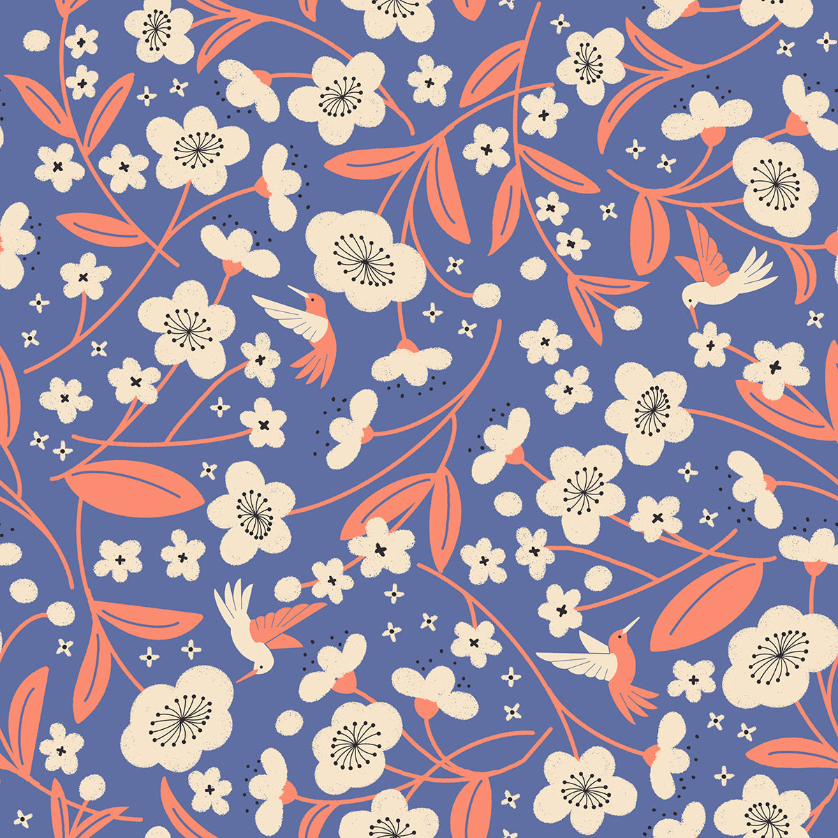 Persimmon by Rashida Coleman Hale for Ruby Star Society - Blossoms - Twilight - RS1121-14