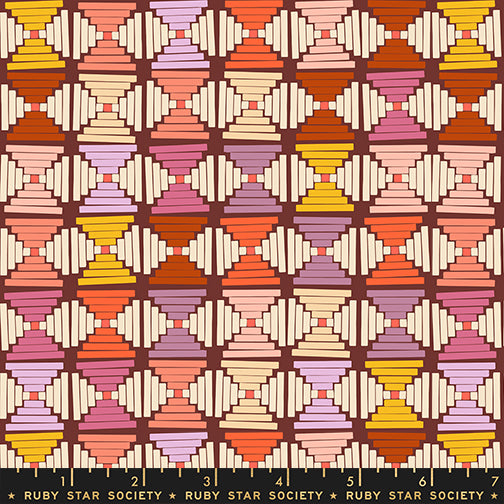 Persimmon by Rashida Coleman Hale for Ruby Star Society - Courthouse Steps - Cranberry - RS1124-14