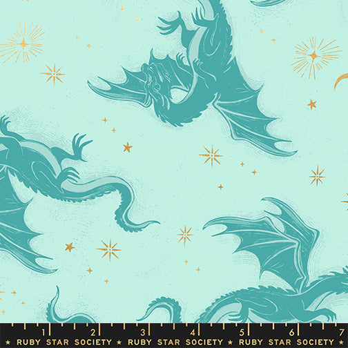 Fireglow - Etched Dragons Metallic Dragon Fantasy - Mint - SKU:RS2131-13M