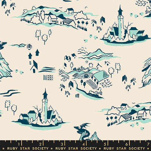 Fireglow - Mountain Town Landscape - Frost  - SKU:RS2133-12
