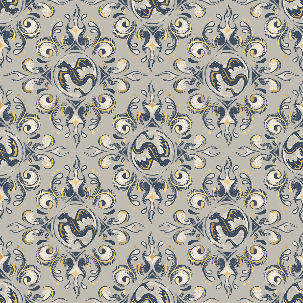 Fireglow - Emblem - Oyster Metallic - SKU:RS2136-13M