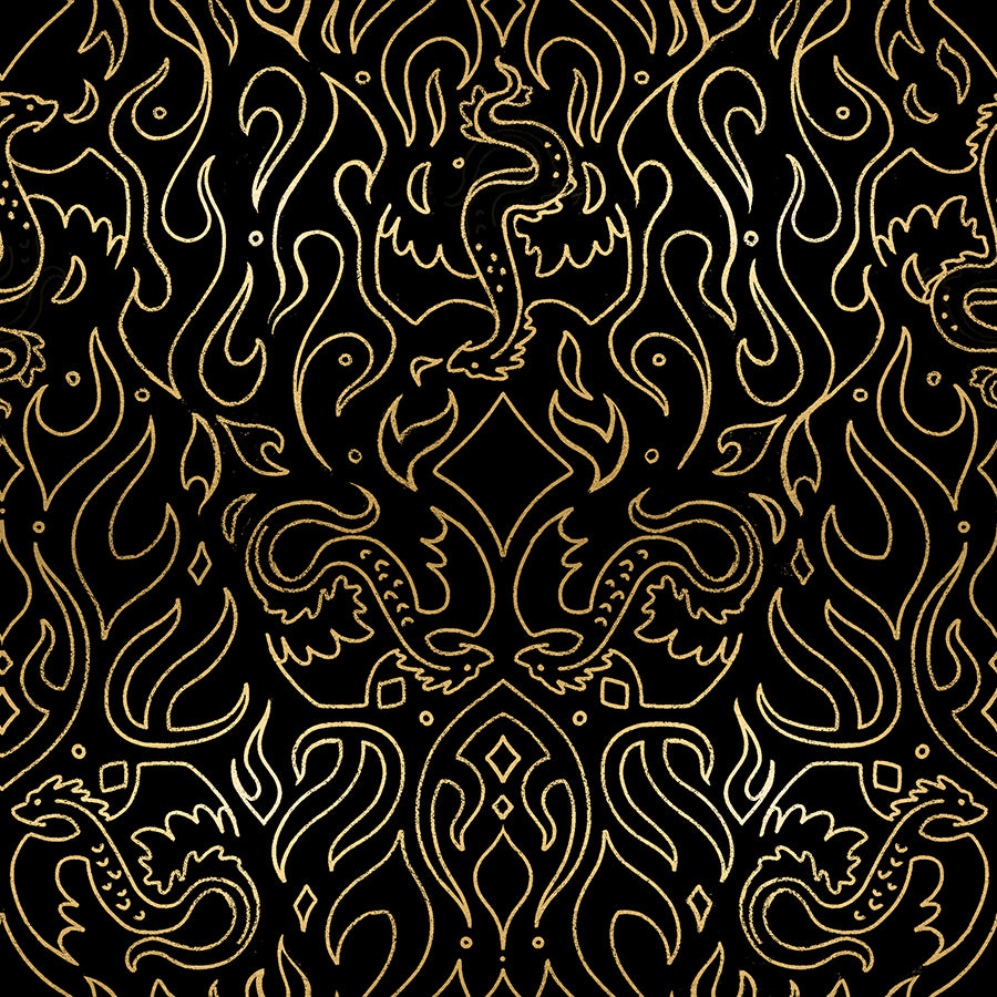 Fireglow - Scribe - Black Metallic - SKU:RS2137-15M