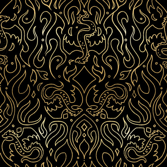 Fireglow - Scribe - Black Metallic - SKU:RS2137-15M