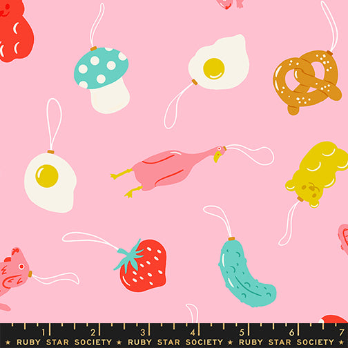 Merry Happy by Kimberly Kight for Ruby Star Society - Find the Pickle - Melody Pink - RS3097-11