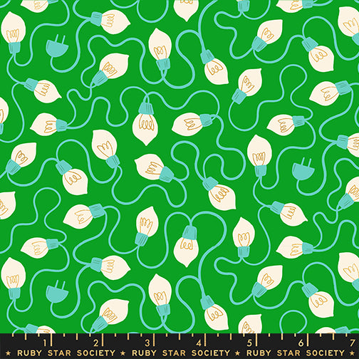 Merry Happy by Kimberly Kight for Ruby Star Society - High Strung - Verdant Metallic - RS3101-22M