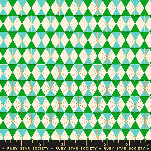 Merry Happy by Kimberly Kight for Ruby Star Society - Happy Hexie - Verdant - RS102-16M