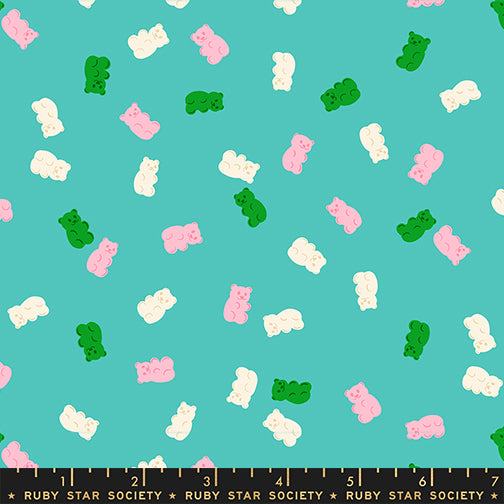 Merry Happy by Kimberly Kight for Ruby Star Society - Gummy Bears - Iceberg - RS3104-13