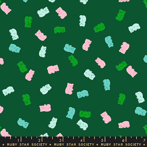 Merry Happy by Kimberly Kight for Ruby Star Society - Gummy Bears - Jade - RS3104-14