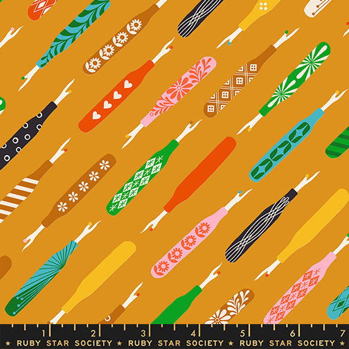 Seam Rippers in Honey fabric from 1-800 Notion by Ruby Star Society