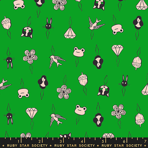 Thread Charms in Deep Verdant fabric from 1-800 Notion by Ruby Star Society