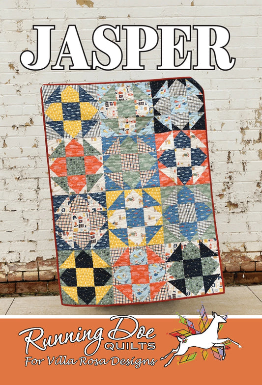Jasper Quilt Pattern by Running Doe Quilts for Villa Rosa Design