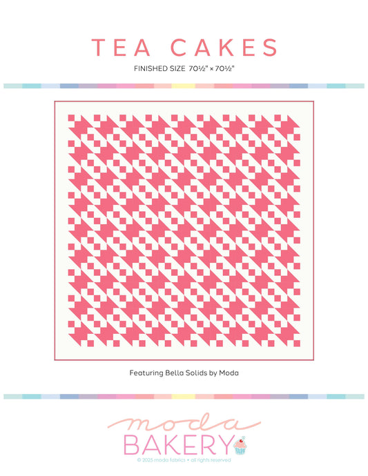 Free Quilt Pattern - Tea Cakes featuring Moda Bella Solids